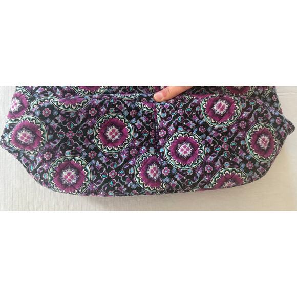 Vera Bradley Purple Medallion Carson Shoulder Bag - Picture 5 of 9